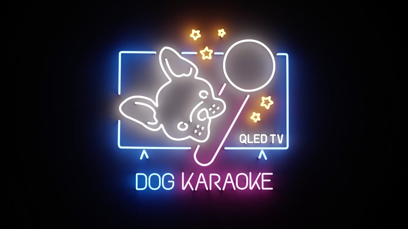 QLED Dog Karaoke
